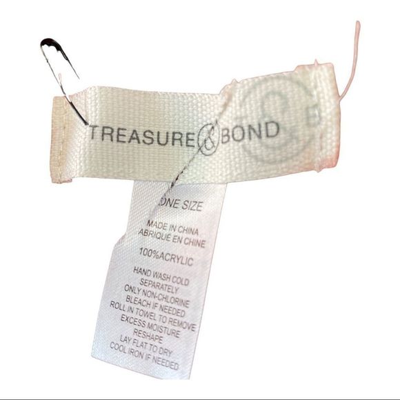 Treasure & Bond Fringe Stitch Scarf rust BNWT - Picture 5 of 5